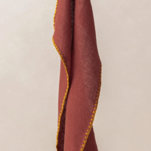 Linen Waffle Tea towel-Red